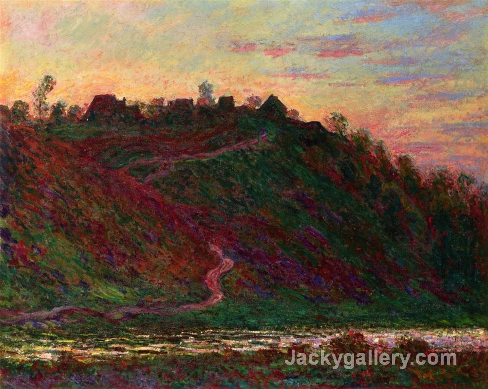 The Village of La Roche-Blond, Sunset by Claude Monet paintings reproduction